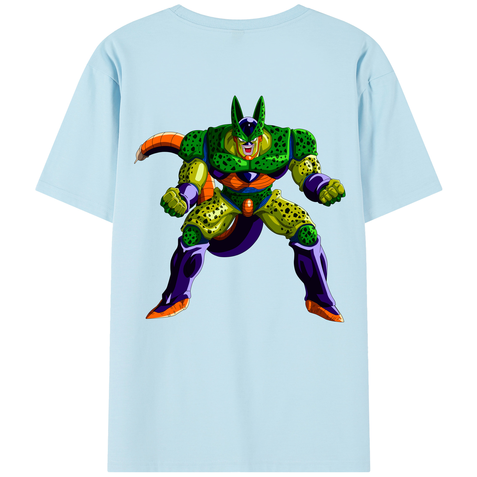 （画像用） ドラゴンボール セル DRAGON BALL Cell 綿100％半袖Tシャツ（背面プリント）